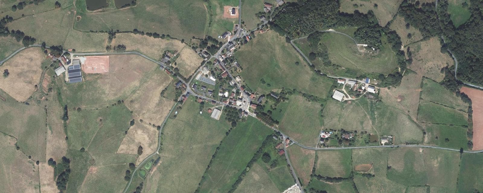 Vue aérienne de Segonzac (Corrèze)