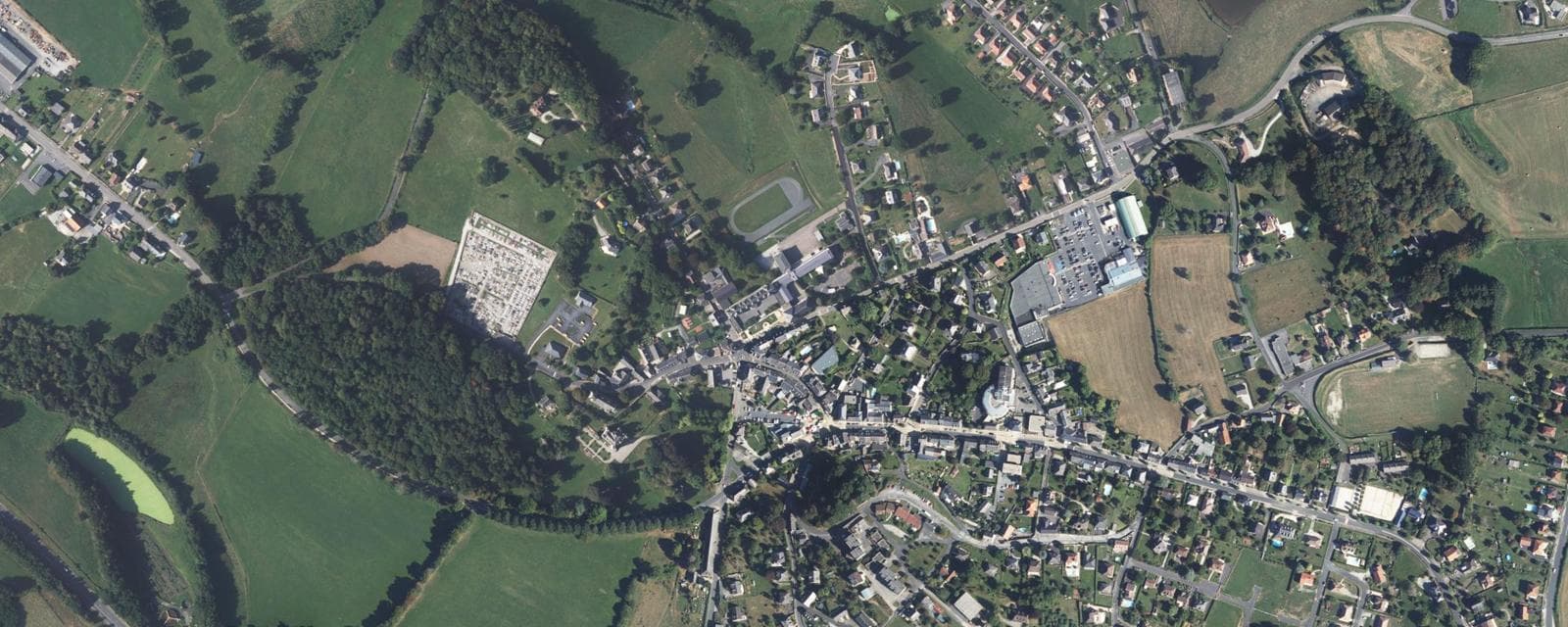 Vue aérienne de Seilhac (Corrèze)