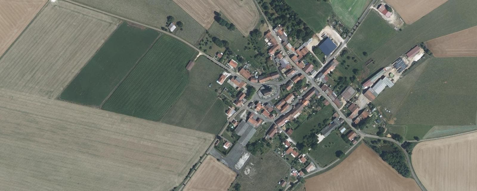 Vue aérienne de Semilly (Haute-Marne)