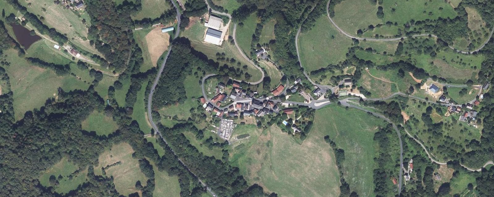 Vue aérienne de Sérilhac (Corrèze)