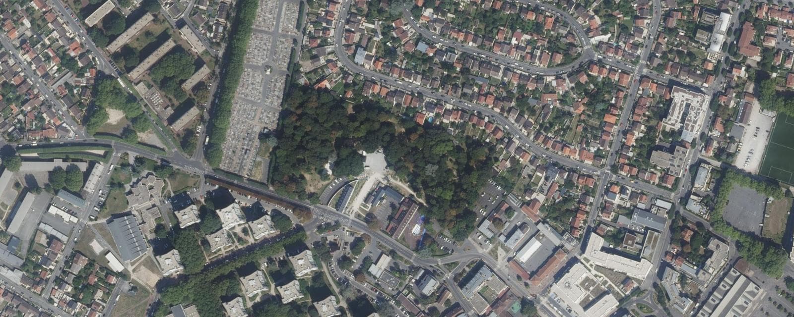 Vue aérienne de Sevran (Seine-Saint-Denis)