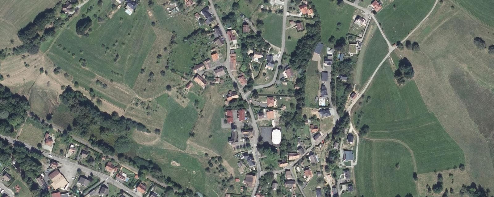 Vue aérienne de Sickert (Haut-Rhin)