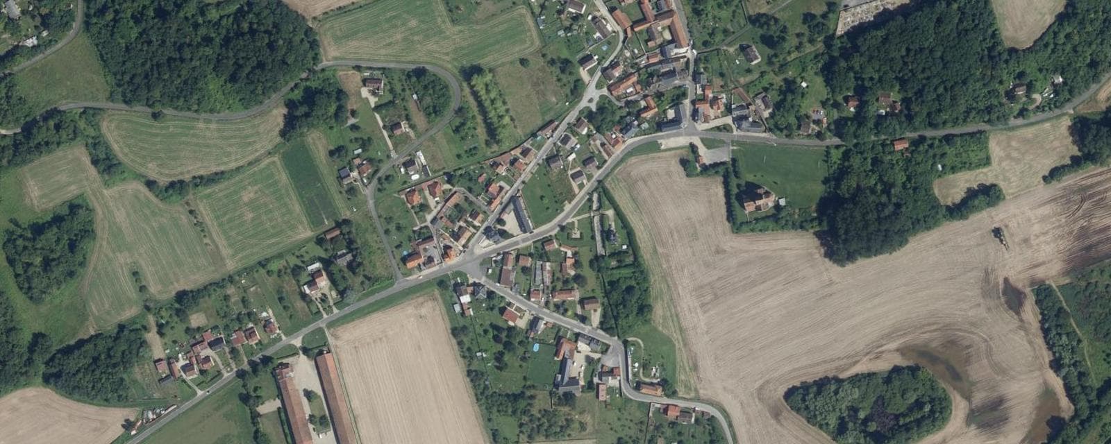 Vue aérienne de Soupir (Aisne)