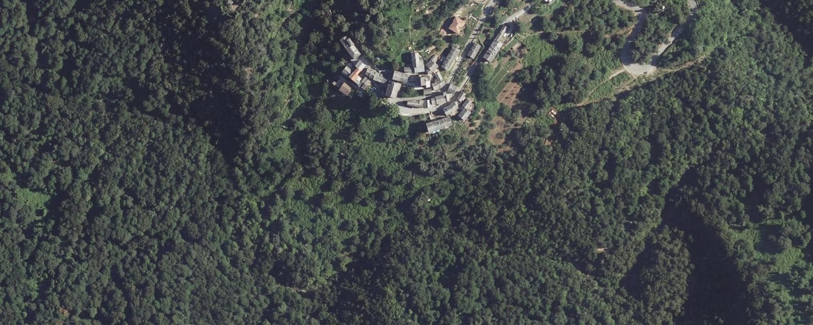 Vue aérienne de Stazzona (Haute-Corse)