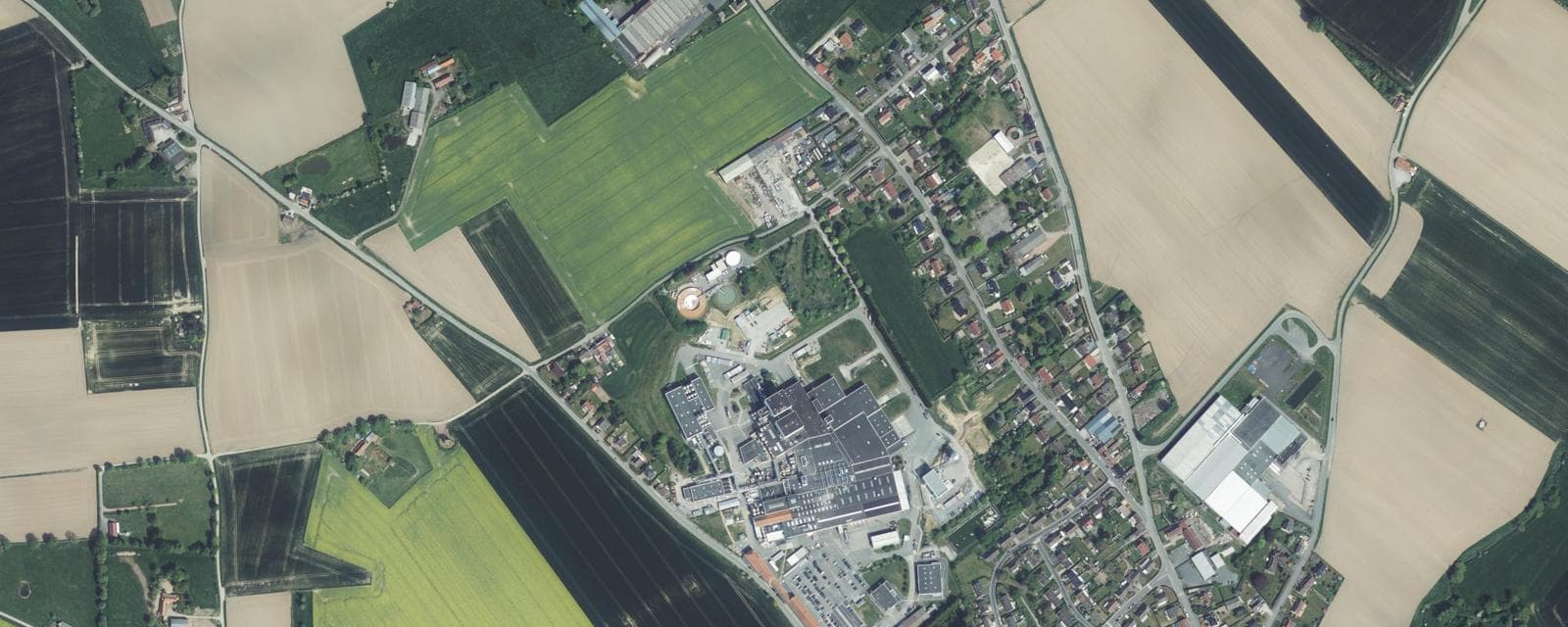 Vue aérienne de Steenvoorde (Nord)
