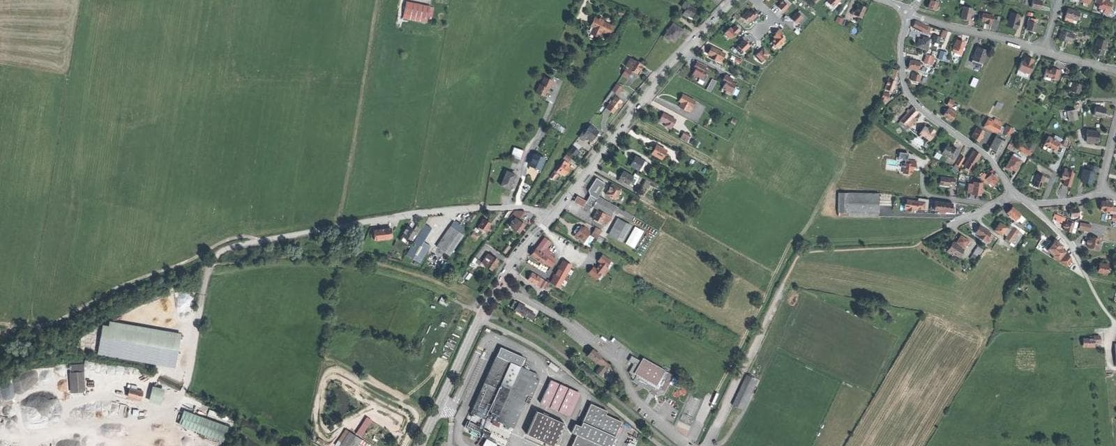 Vue aérienne de Surbourg (Bas-Rhin)