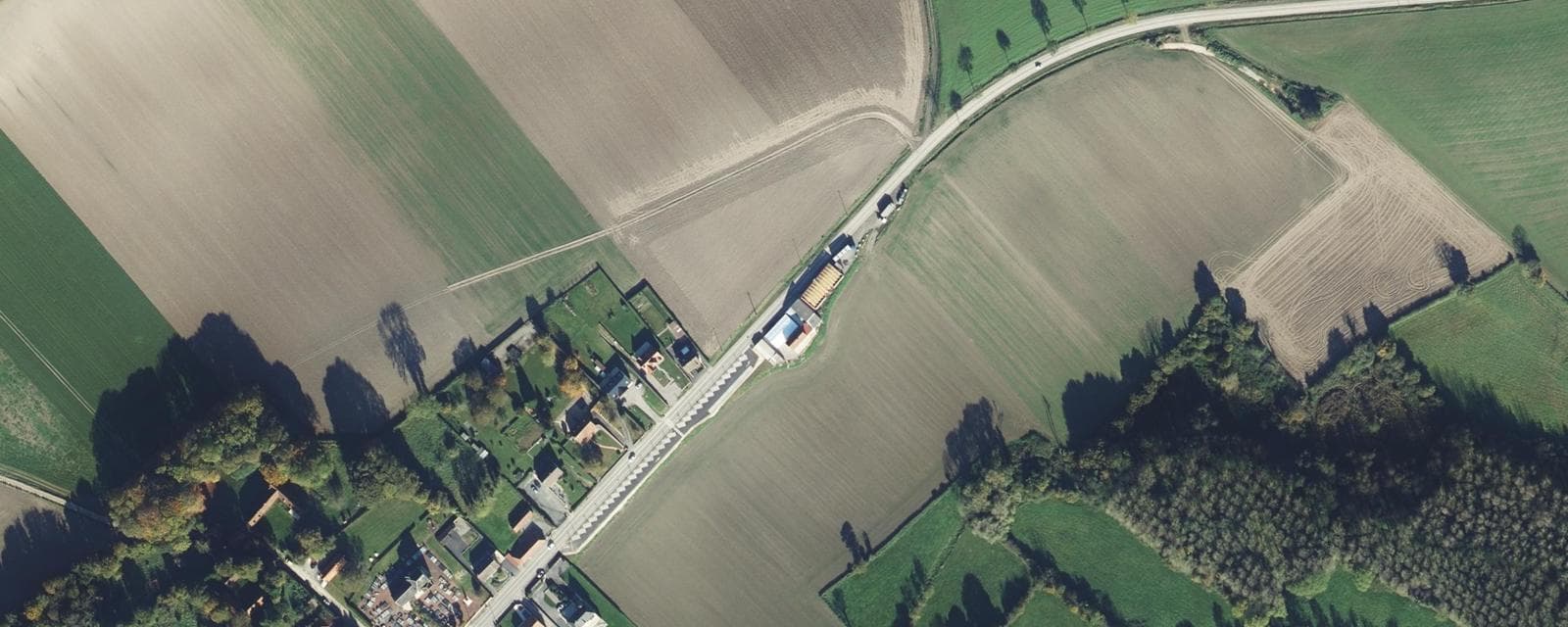 Vue aérienne de Surques (Pas-de-Calais)