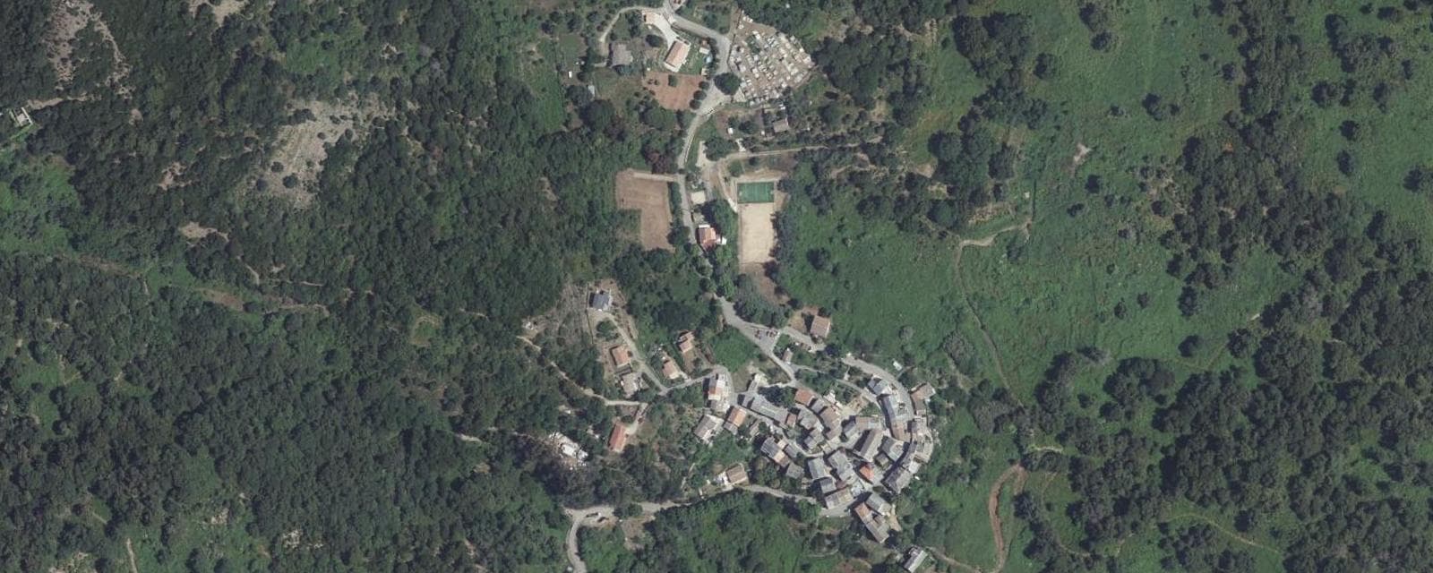 Vue aérienne de Talasani (Haute-Corse)
