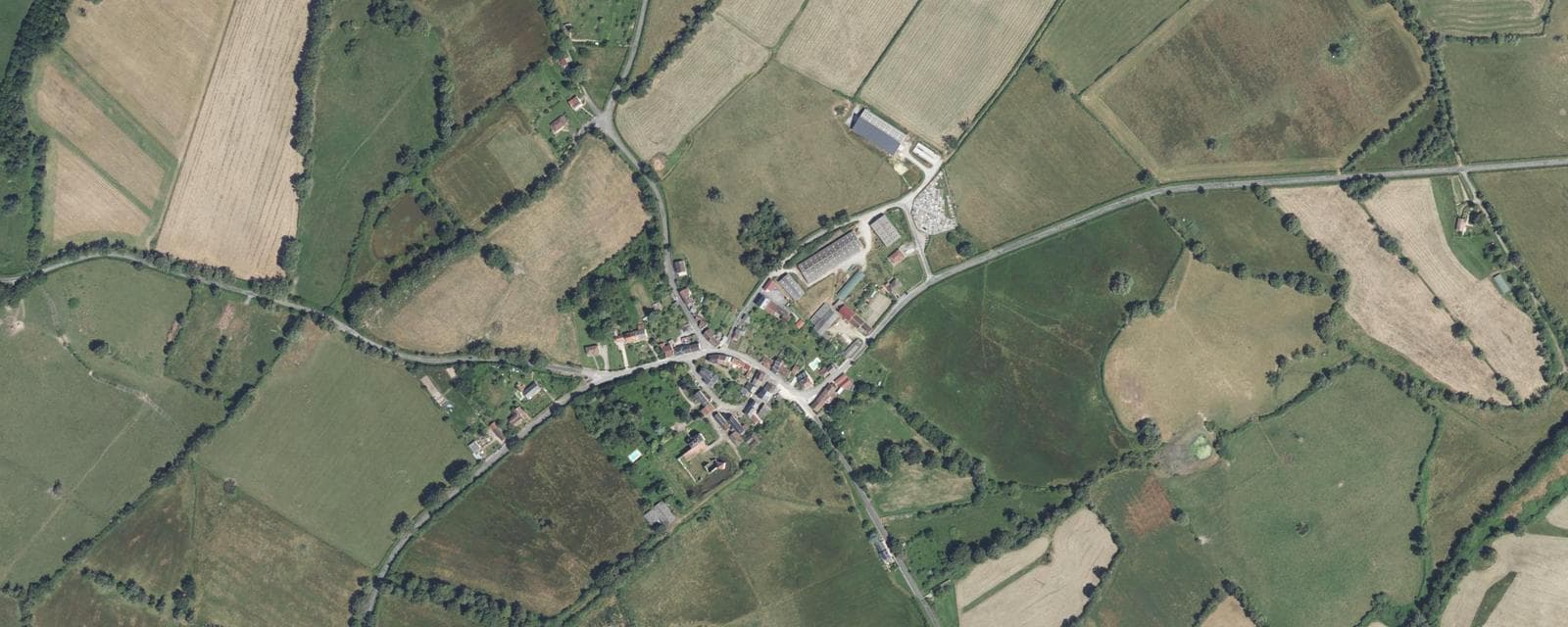 Vue aérienne de Tersannes (Haute-Vienne)
