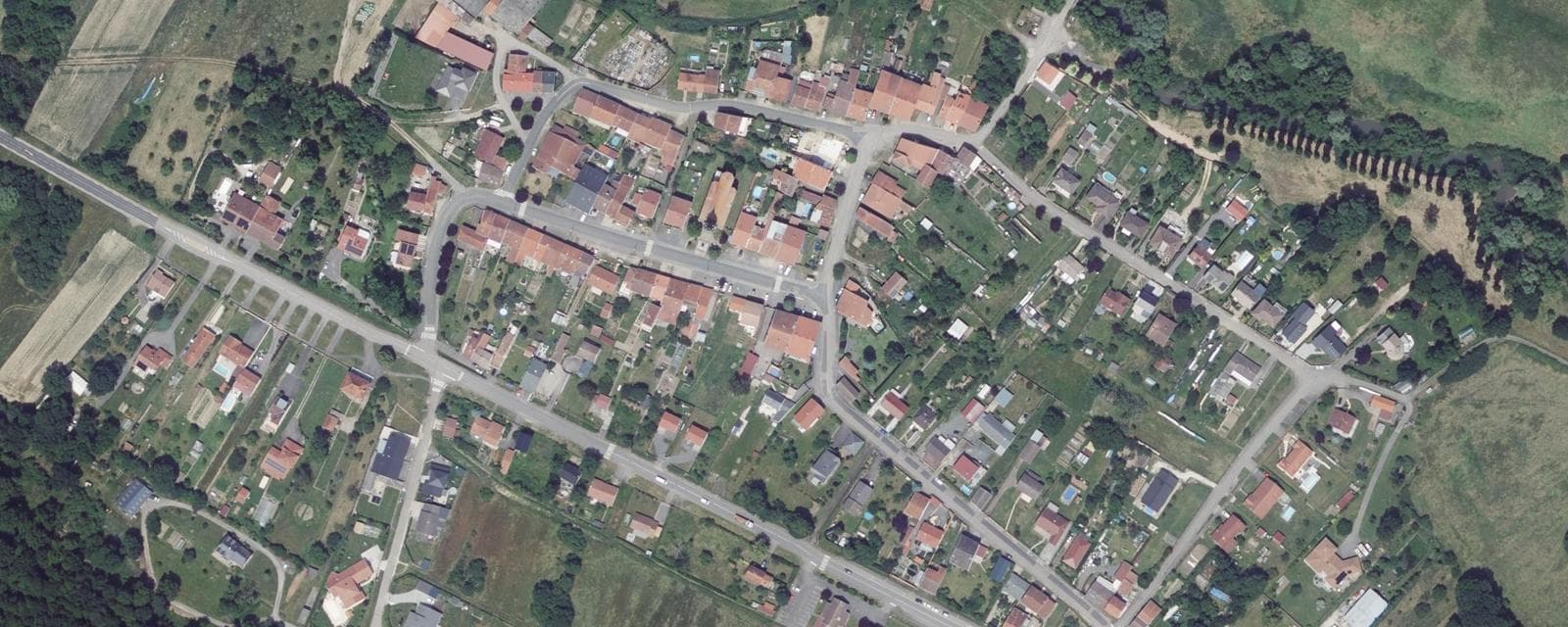 Vue aérienne de Thiébauménil (Meurthe-et-Moselle)