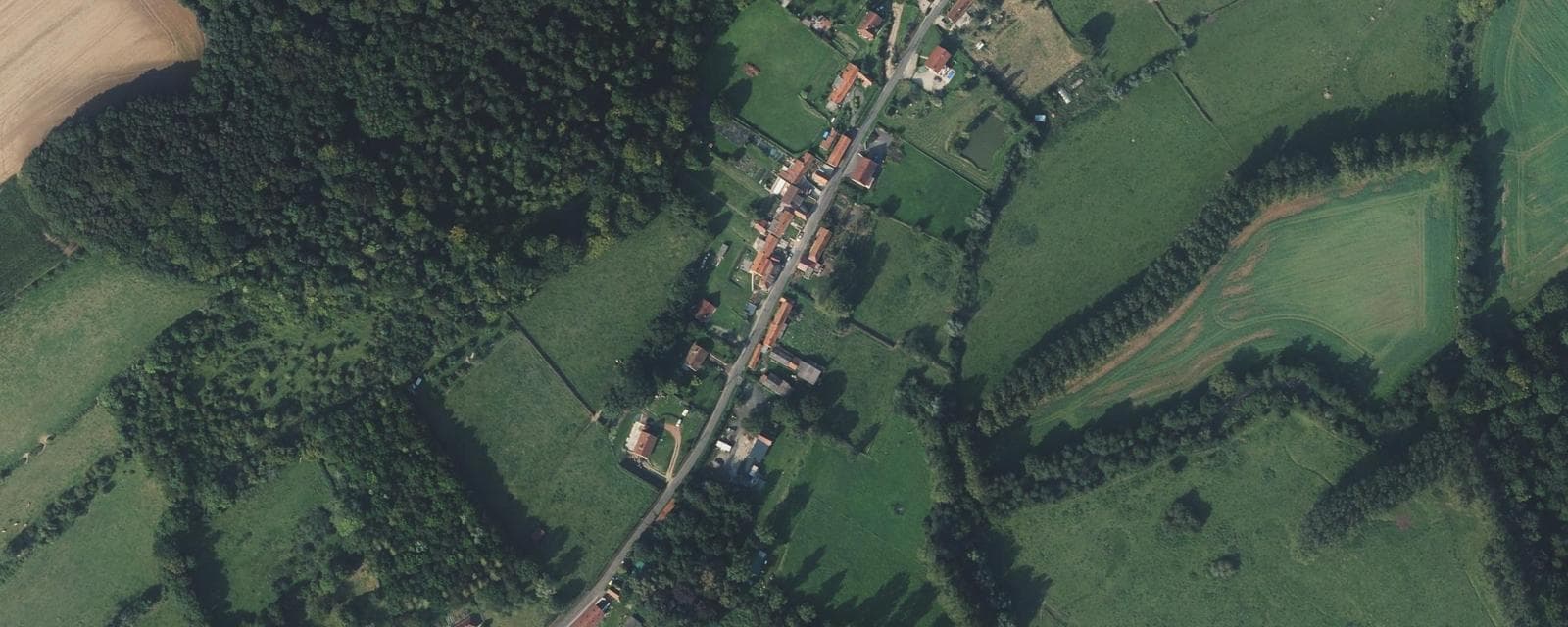 Vue aérienne de Tilly-Capelle (Pas-de-Calais)