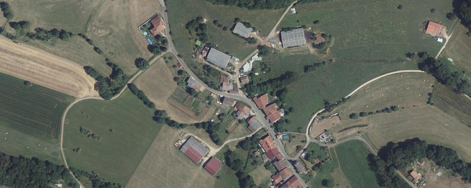 Vue aérienne de Tramont-Émy (Meurthe-et-Moselle)
