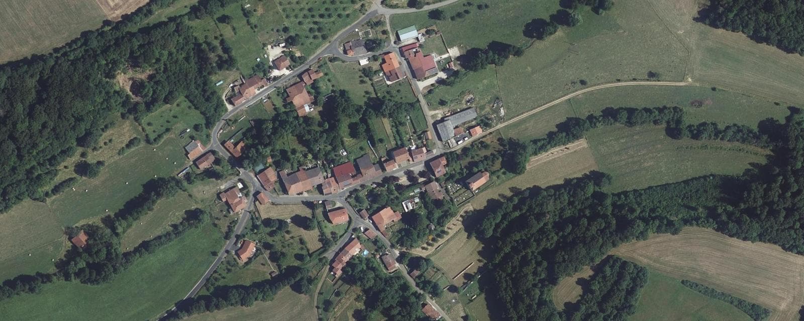Vue aérienne de Tramont-Saint-André (Meurthe-et-Moselle)
