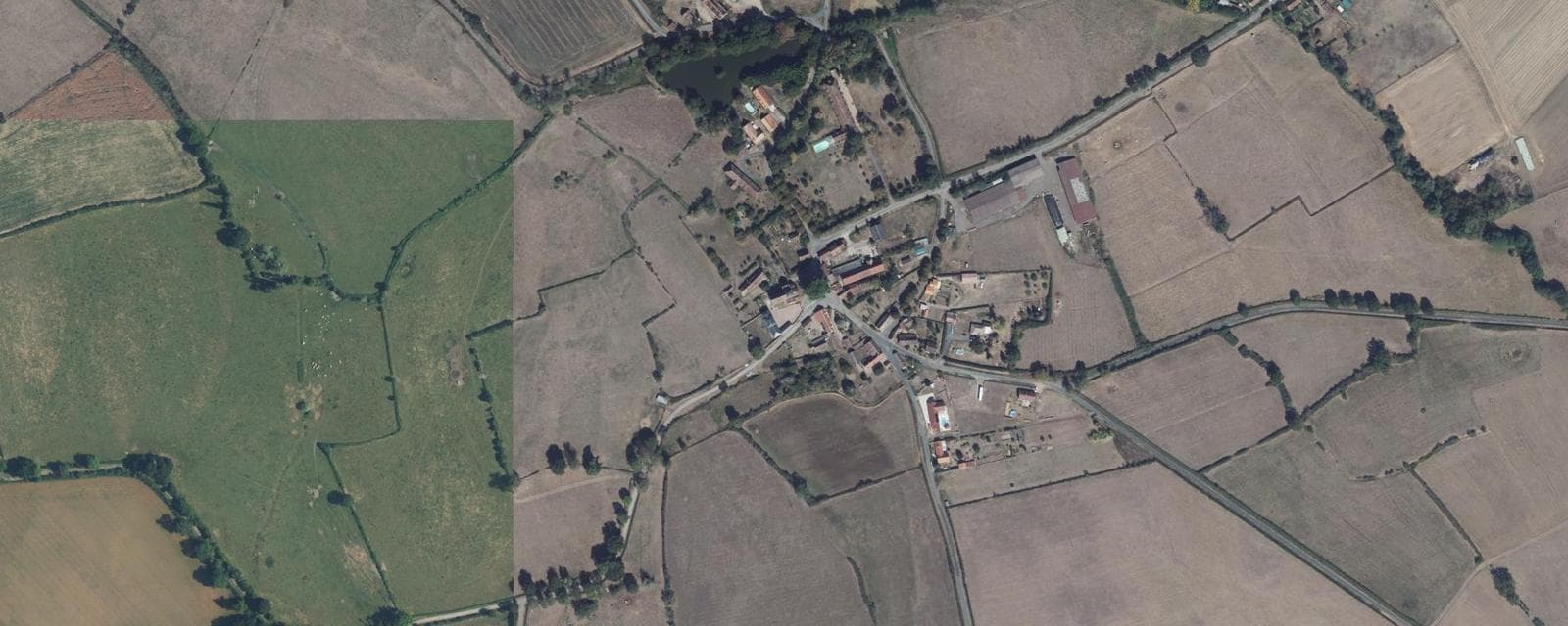 Vue aérienne de Tresnay (Nièvre)