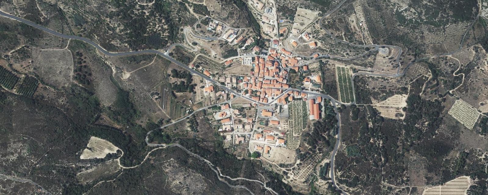 Vue aérienne de Trévillach (Pyrénées-Orientales)