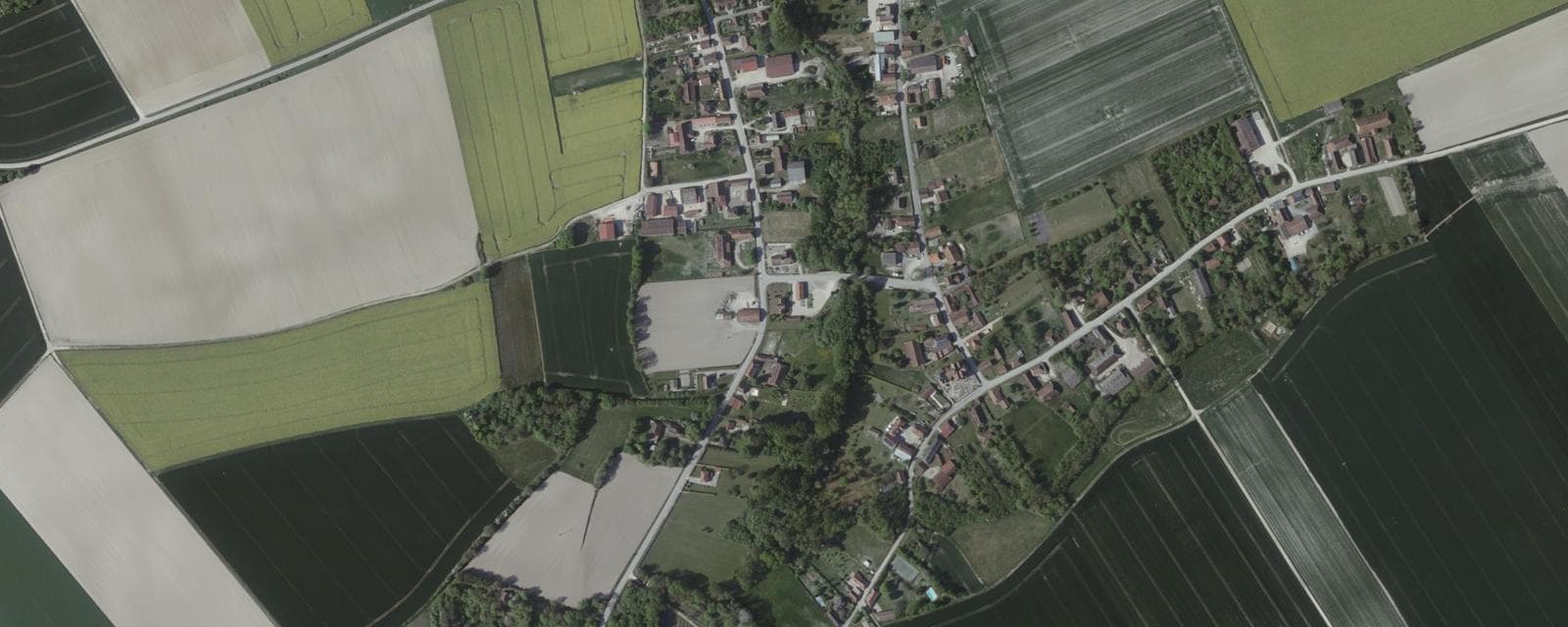 Vue aérienne de Trouans (Aube)