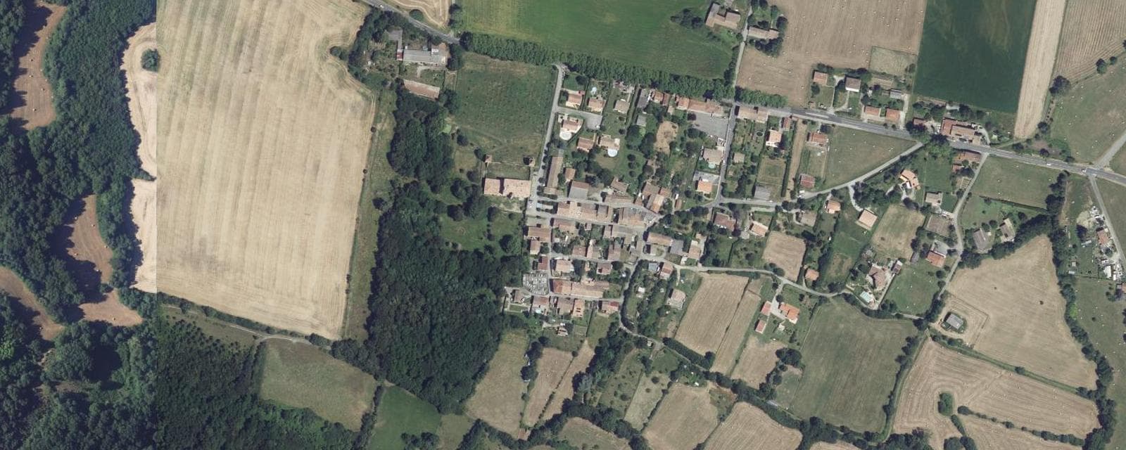 Vue aérienne de Val de Lambronne (Aude)