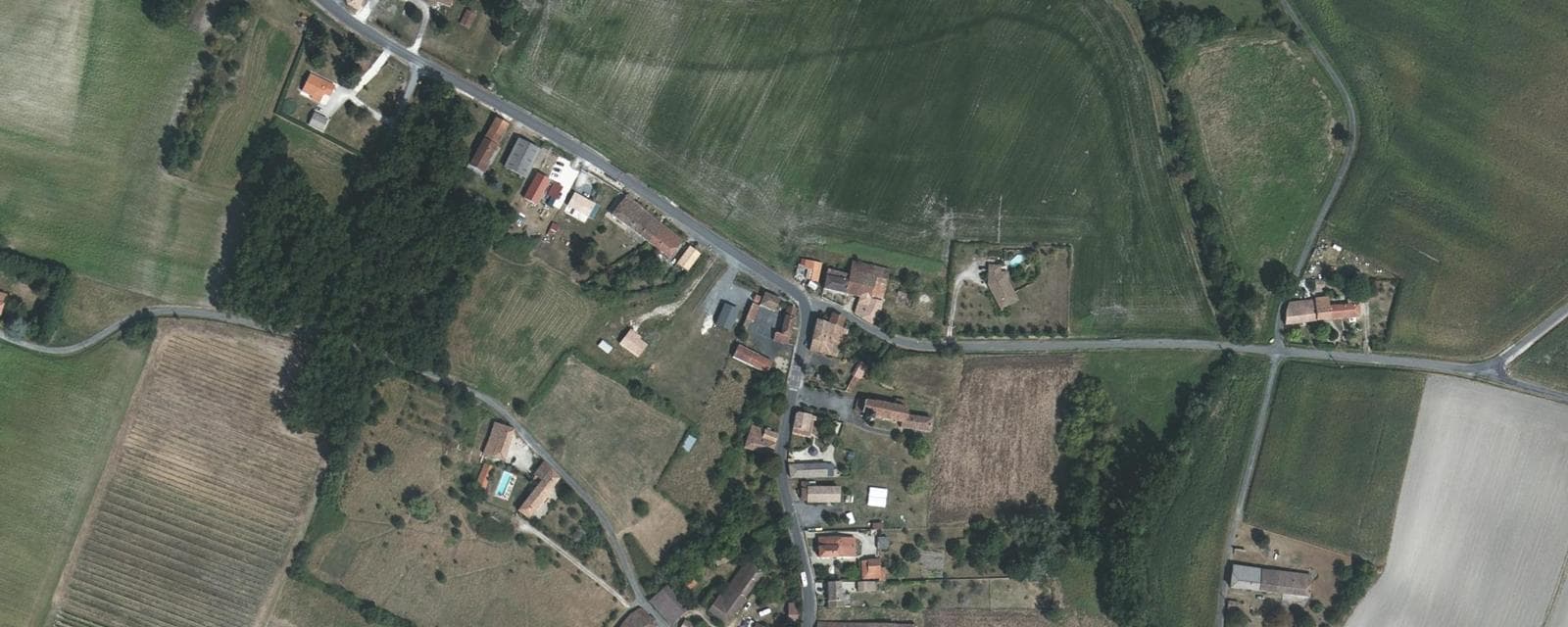 Vue aérienne de Vanzac (Charente-Maritime)