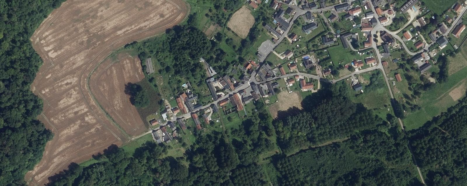 Vue aérienne de Vasseny (Aisne)