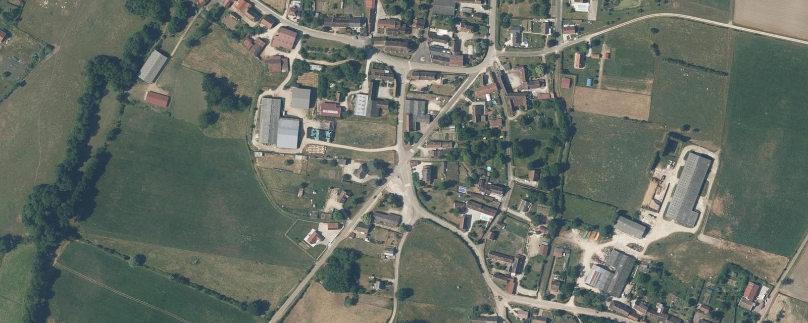 Vue aérienne de Venouse (Yonne)