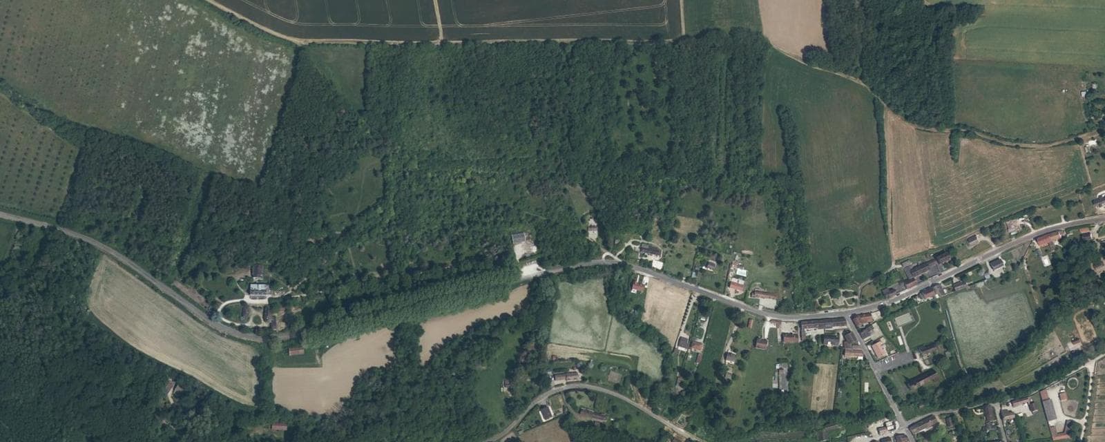 Vue aérienne de Verlin (Yonne)