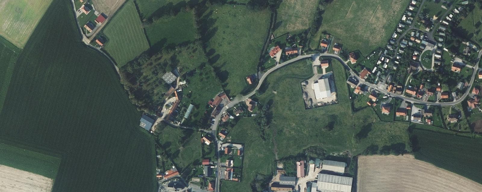 Vue aérienne de Verlincthun (Pas-de-Calais)