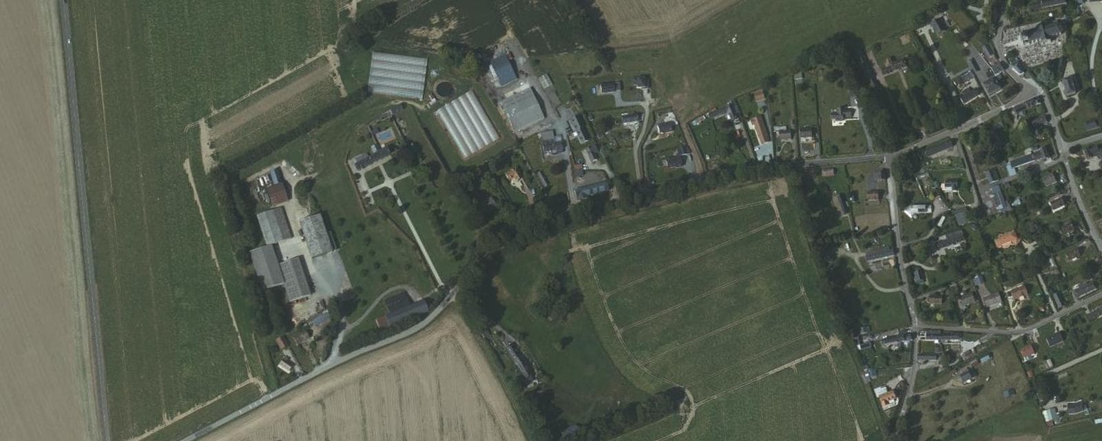 Vue aérienne de Vibeuf (Seine-Maritime)