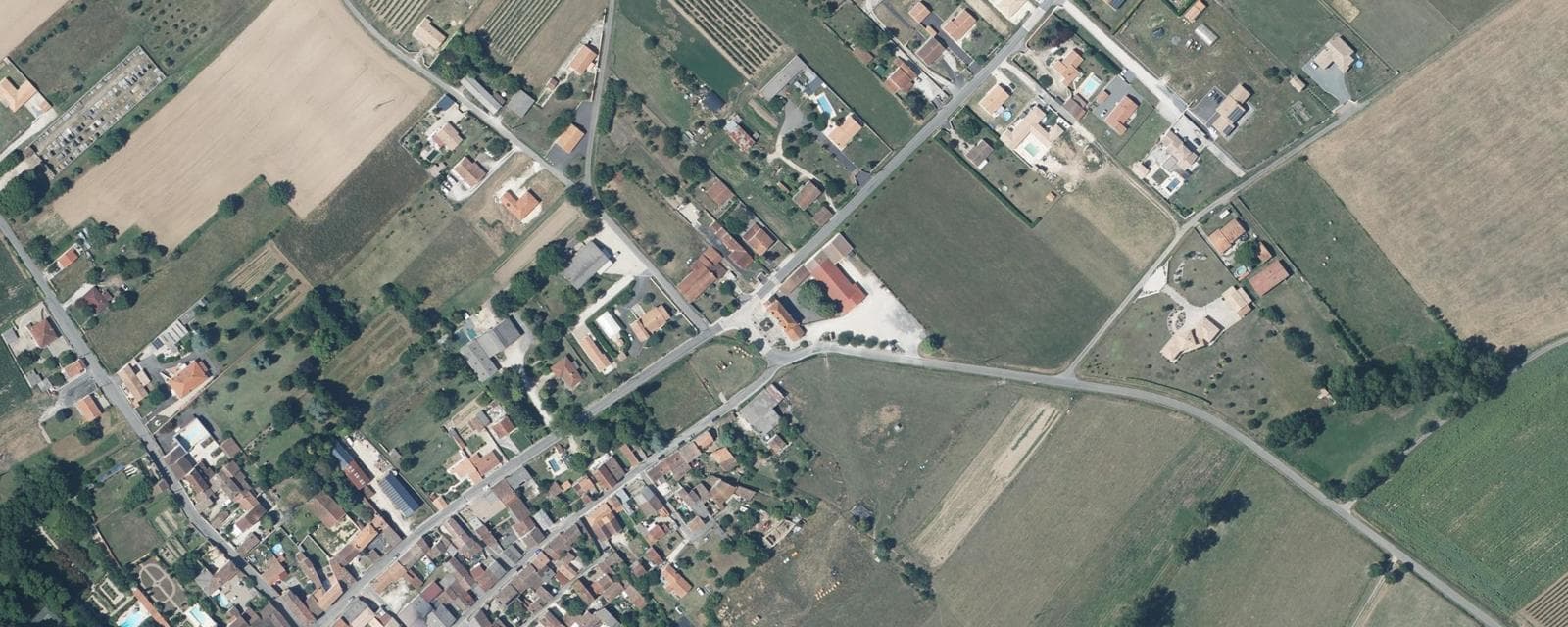 Vue aérienne de Vibrac (Charente)