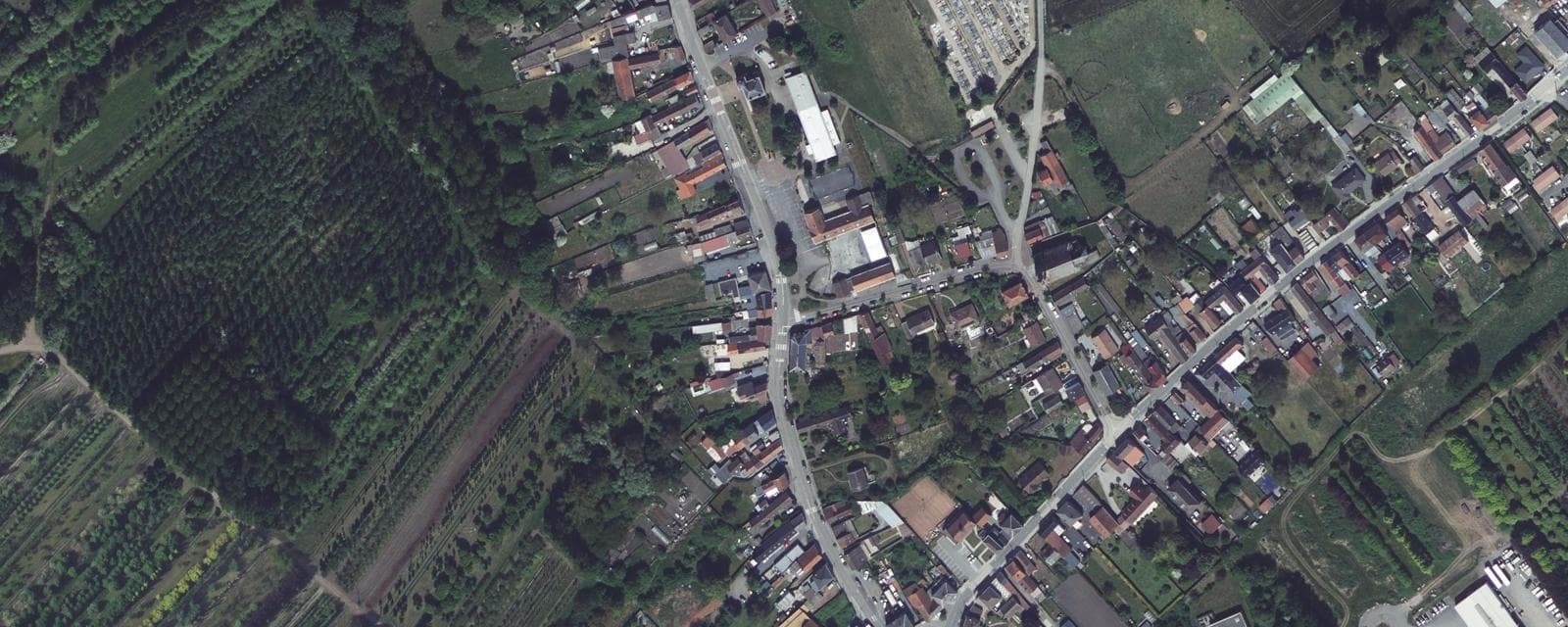Vue aérienne de Vicq (Nord)