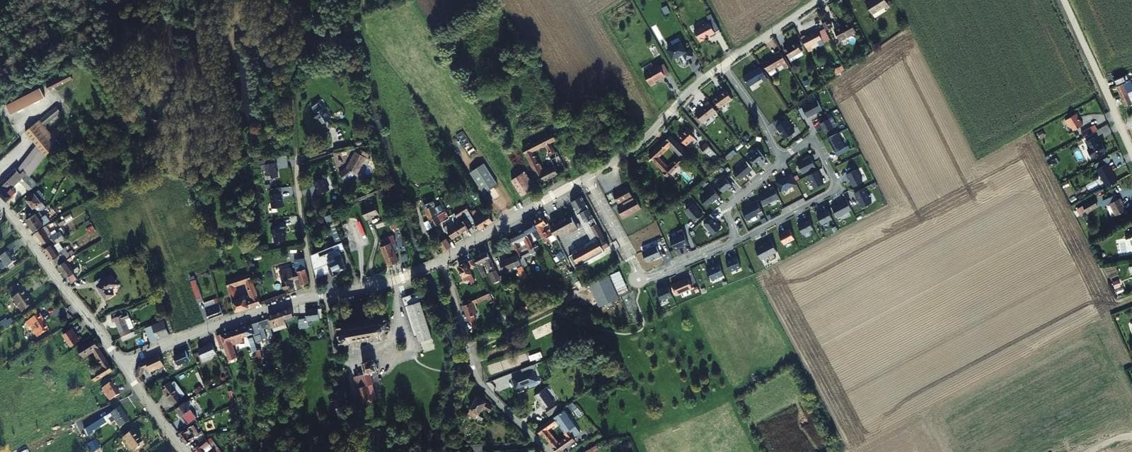 Vue aérienne de Vieille-Chapelle (Pas-de-Calais)