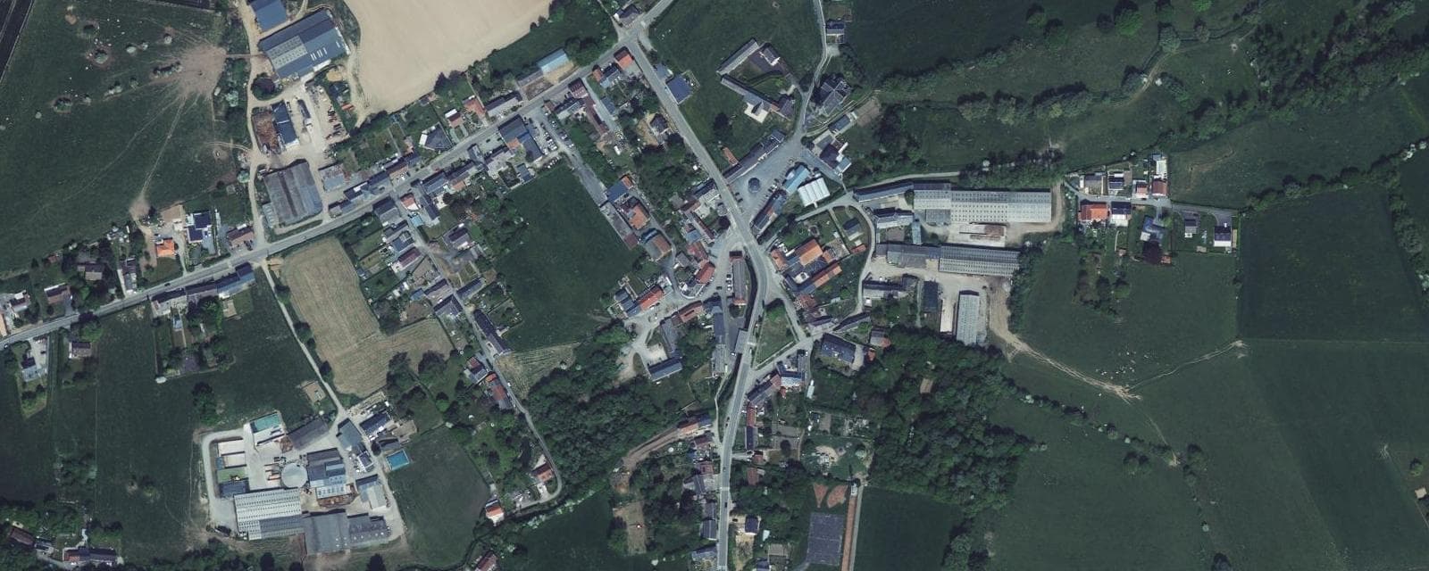 Vue aérienne de Vieux-Reng (Nord)