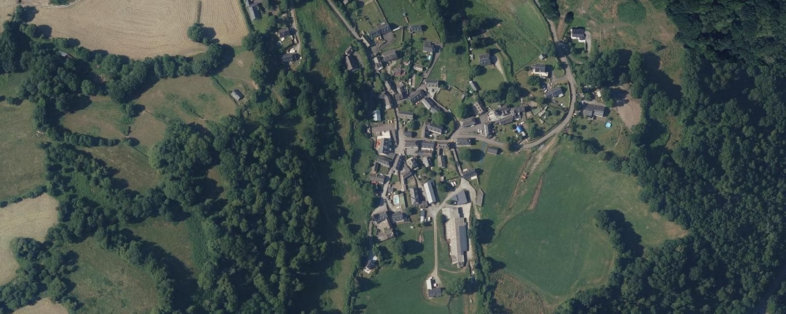 Vue aérienne de Viger (Hautes-Pyrénées)
