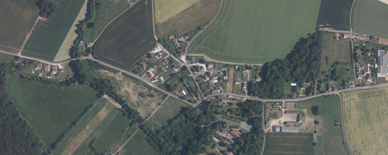 Vue aérienne de Villebout (Loir-et-Cher)