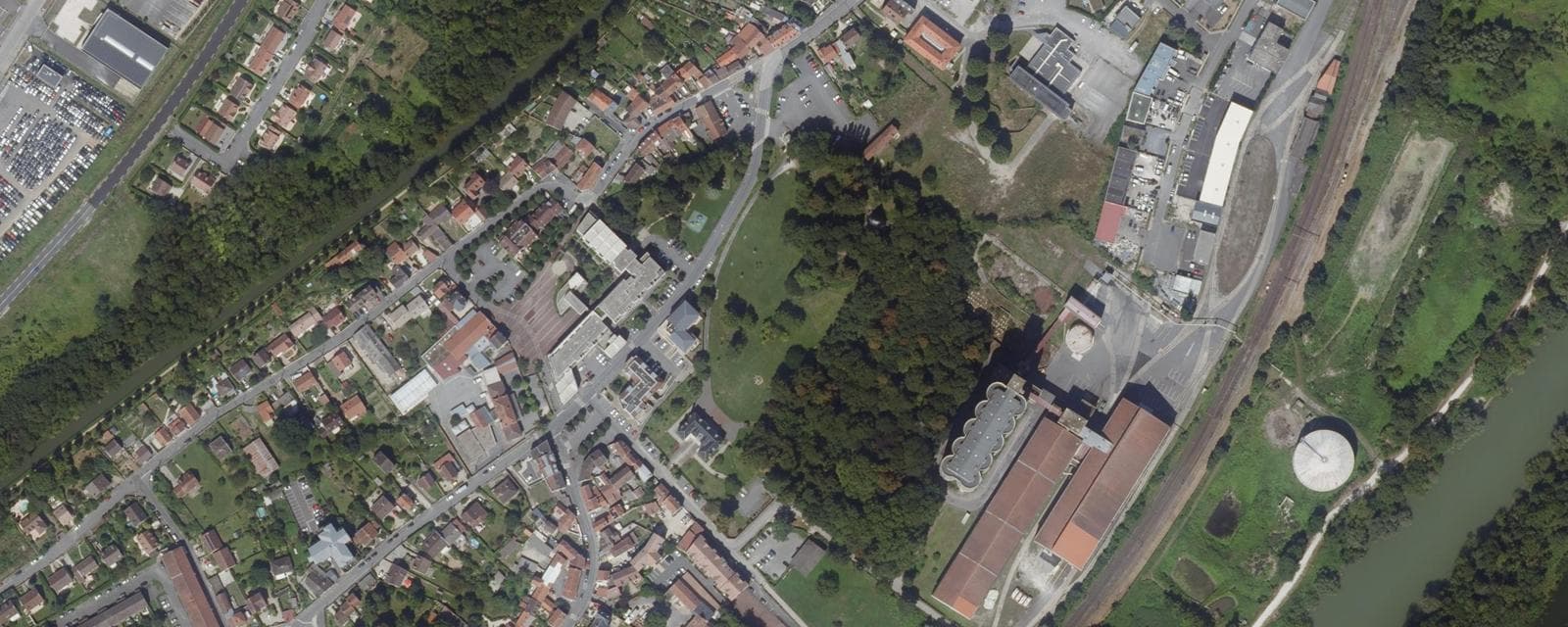 Vue aérienne de Villenoy (Seine-et-Marne)