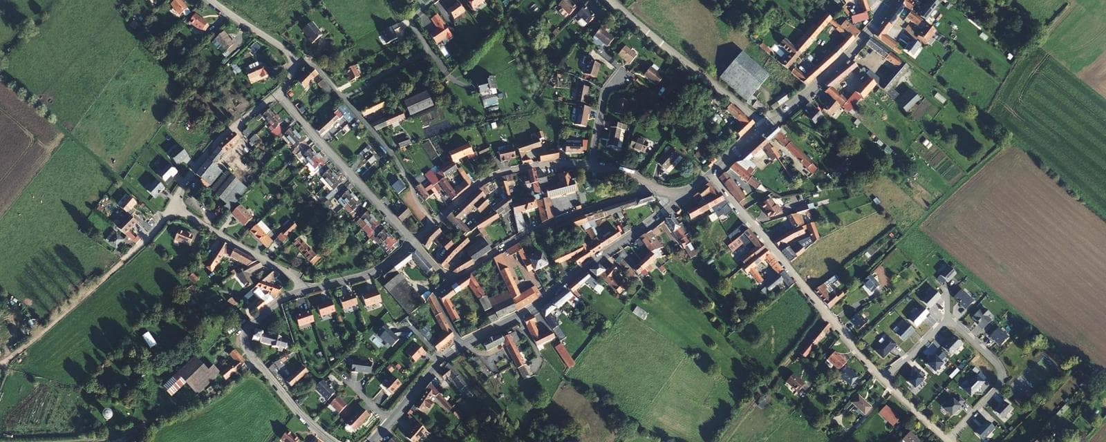Vue aérienne de Villers-au-Bois (Pas-de-Calais)
