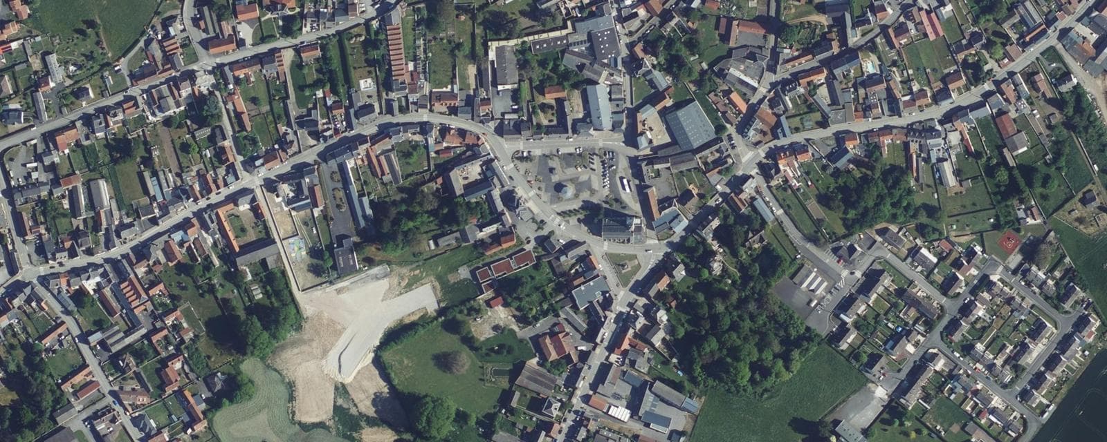 Vue aérienne de Villers-Outréaux (Nord)