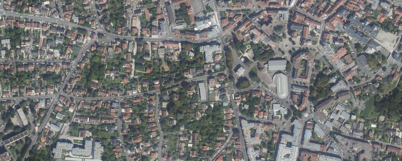 Vue aérienne de Villiers-sur-Marne (Val-de-Marne)