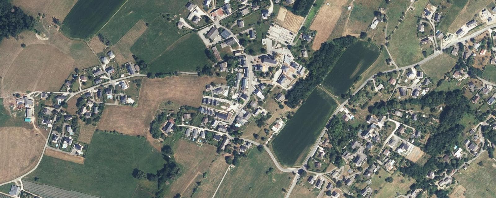 Vue aérienne de Vimines (Savoie)