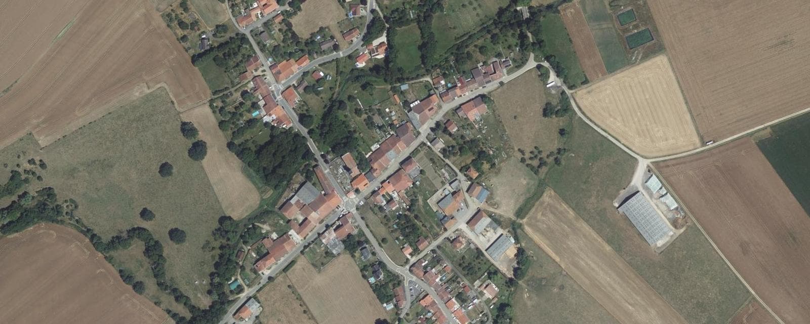 Vue aérienne de Vitrey (Meurthe-et-Moselle)
