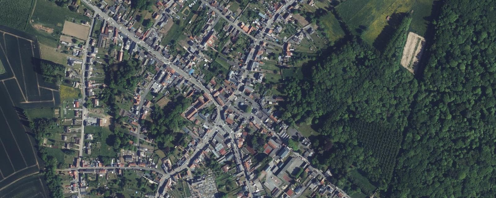 Vue aérienne de Walincourt-Selvigny (Nord)