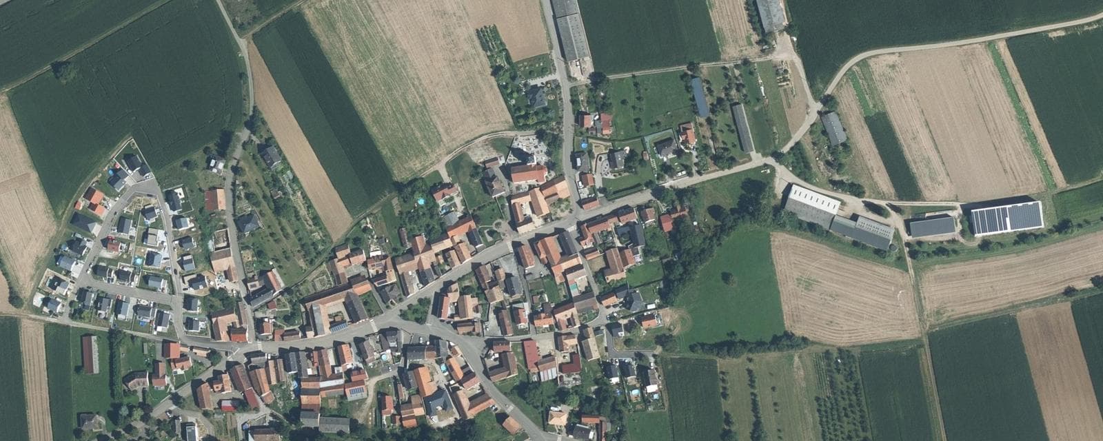 Vue aérienne de Westhouse-Marmoutier (Bas-Rhin)
