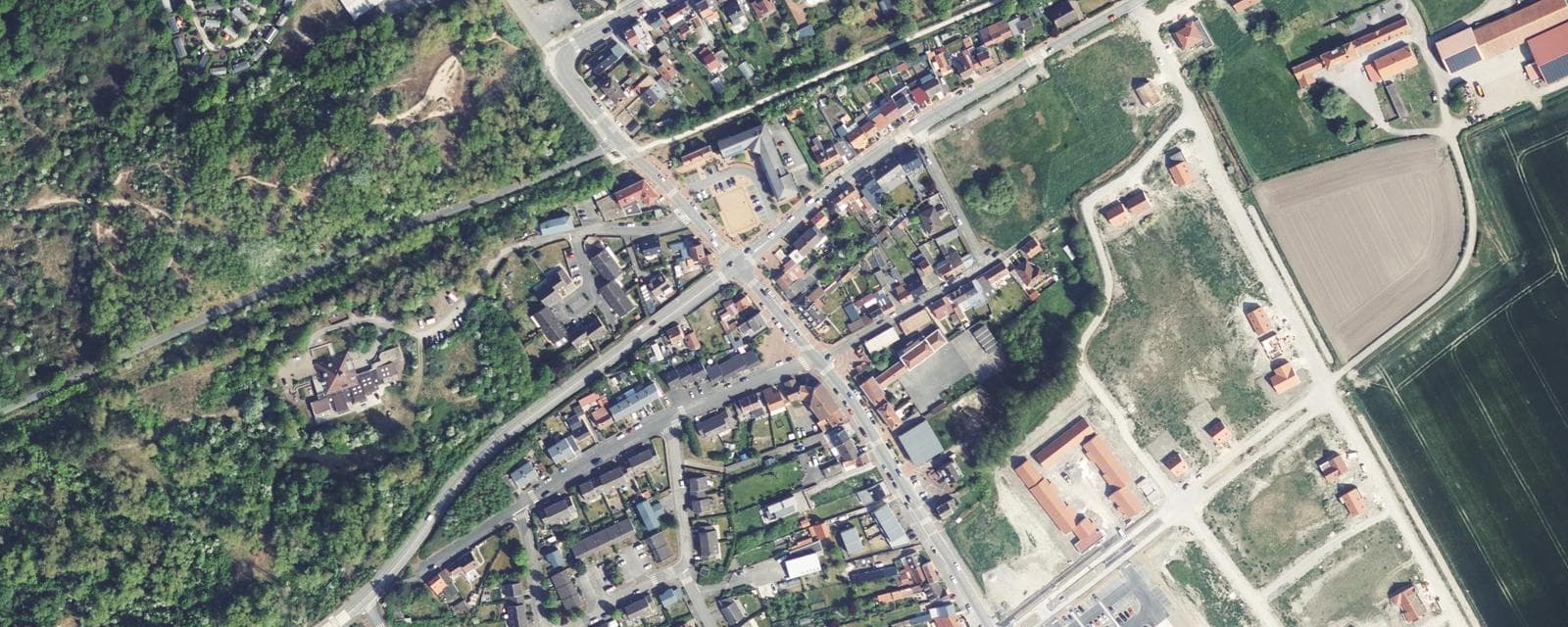 Vue aérienne de Zuydcoote (Nord)