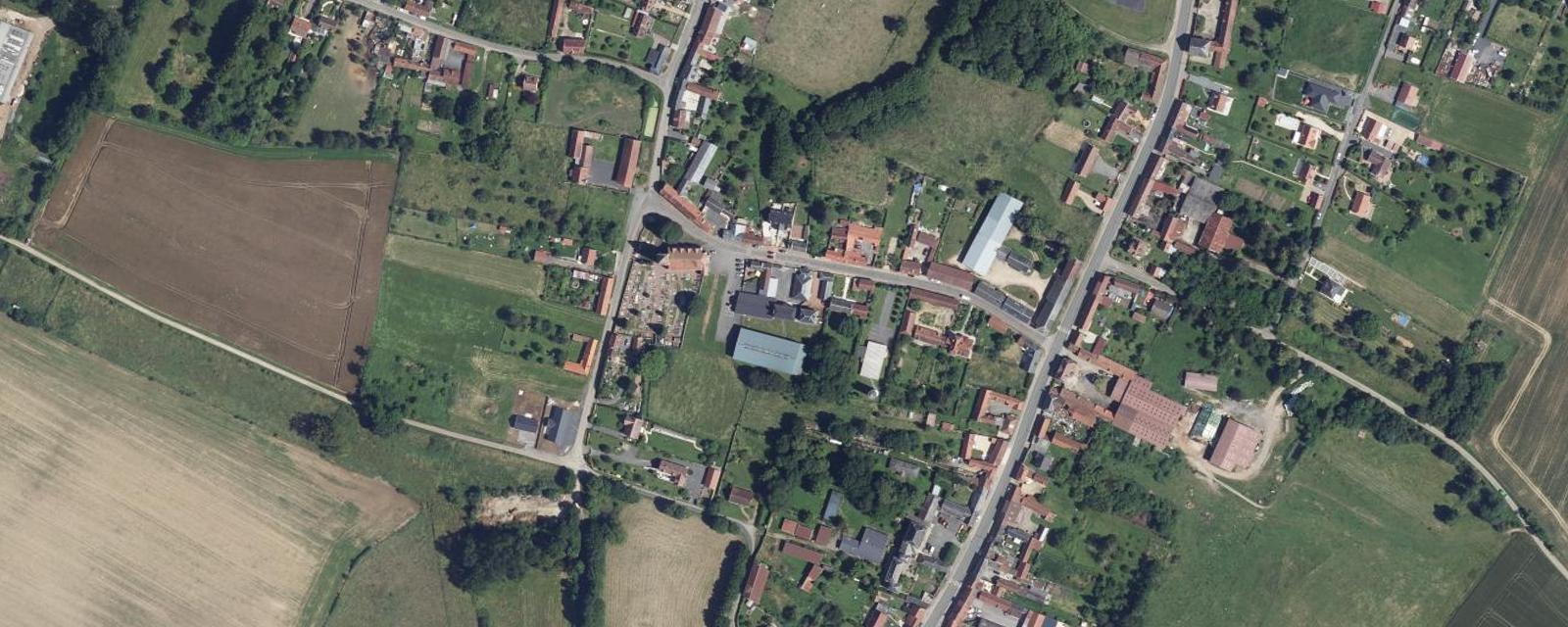 Vue aérienne de Orvillers-Sorel (Oise)